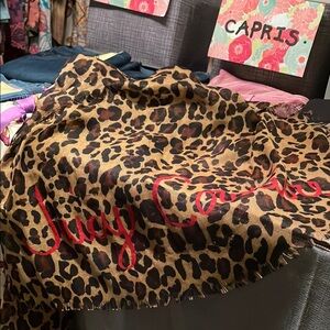 Juicy Couture Leopard Print Scarf